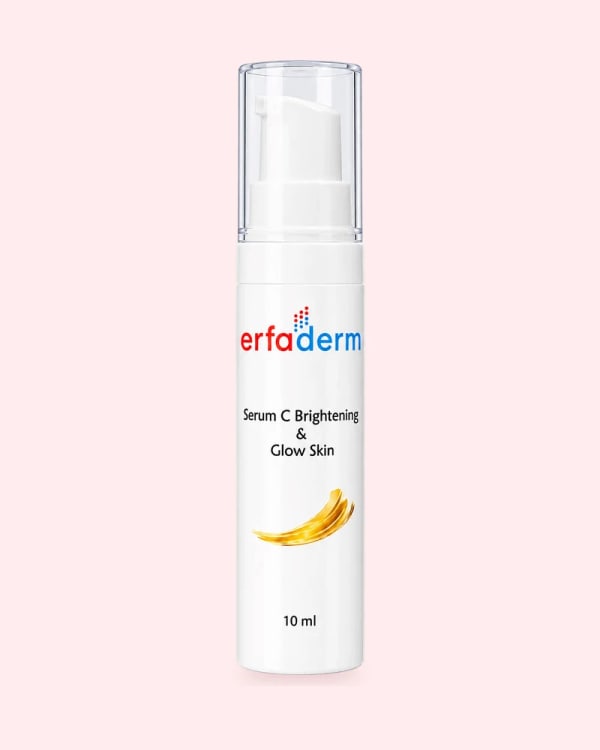 Kemasan Erfaderm Serum C Brightening & Glow Skin, tampak depan